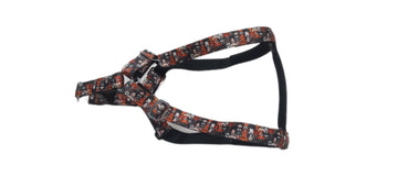 Kennel Dogs Padded Nylon Printed Click Lock Adjustable Harness(1")